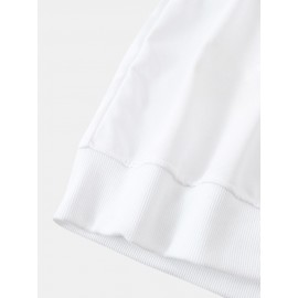 Mens Chinese Ink Painting Print Crew Neck Pullover Sweatshirts Winter