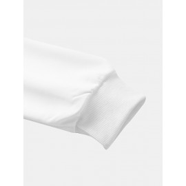 Mens Chinese Mountain Ink Print Crew Neck Pullover Sweatshirts