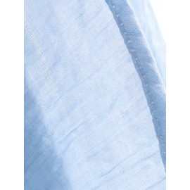 Vintage Long Sleeve Pile Collar Asymmetrical Long Blouse